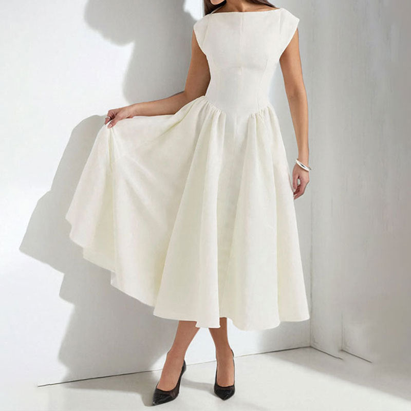 white cap sleeve midi dress Nicole Pair it with sunglasses US Size:18W Women's Jersey Knit Midi Tiedye