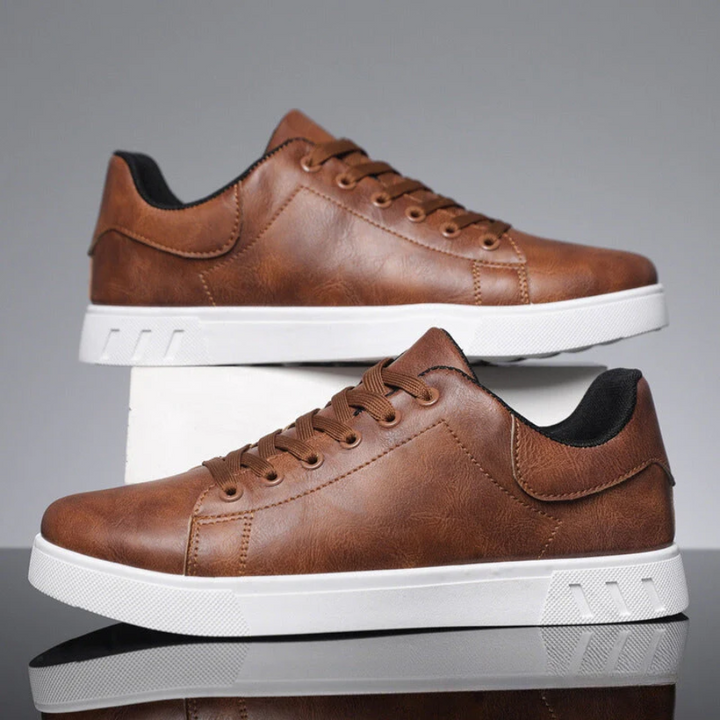 Frank | Leather Lace-Up Sneakers