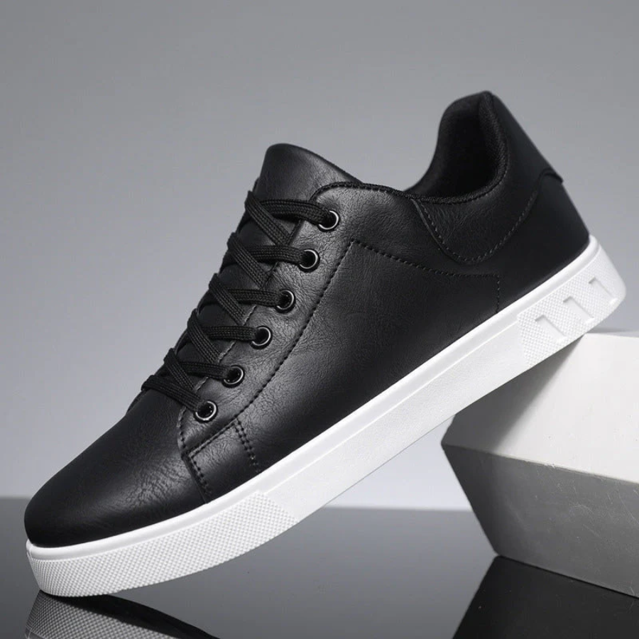 Frank | Leather Lace-Up Sneakers