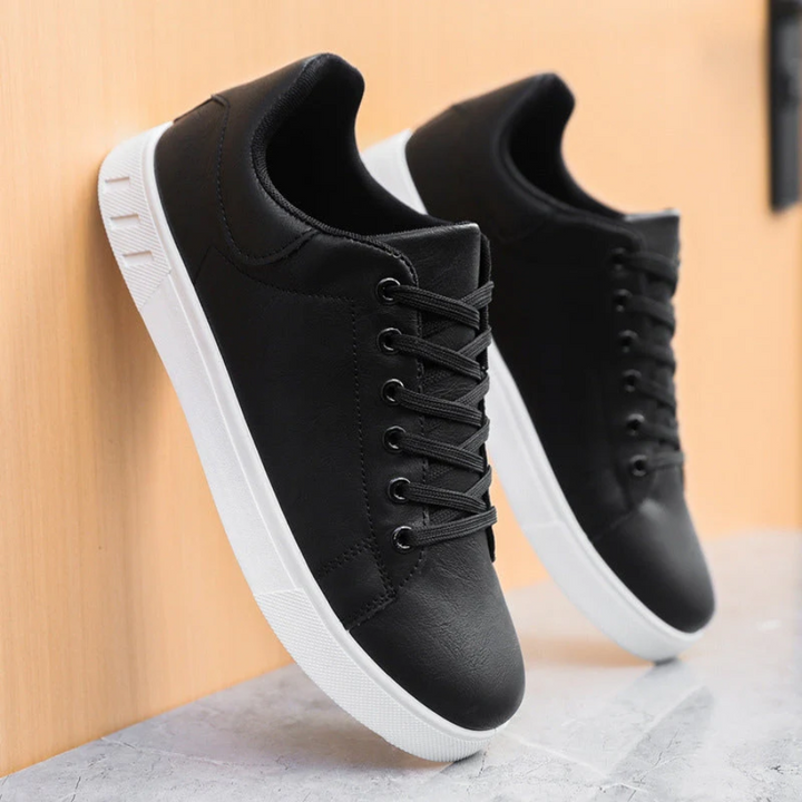 Frank | Leather Lace-Up Sneakers