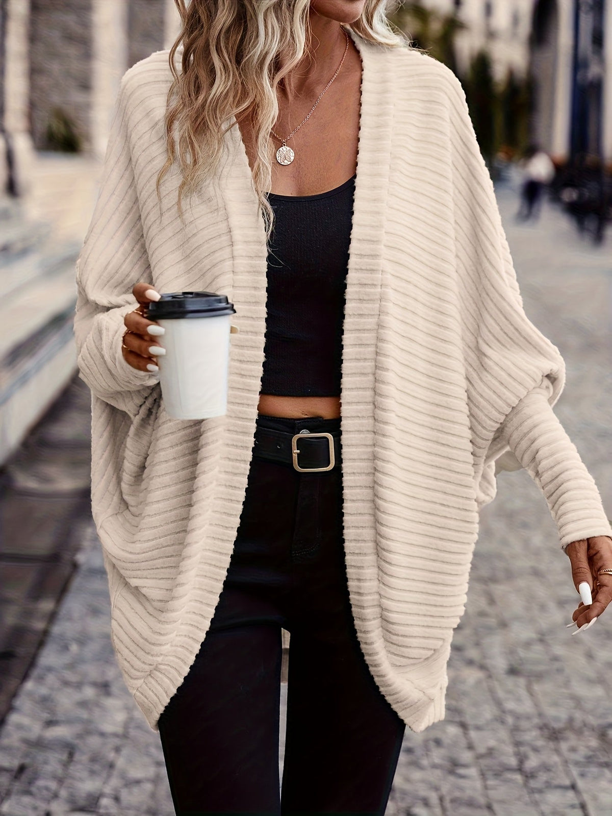 Sylvie | Relaxed Open-Front Cardigan