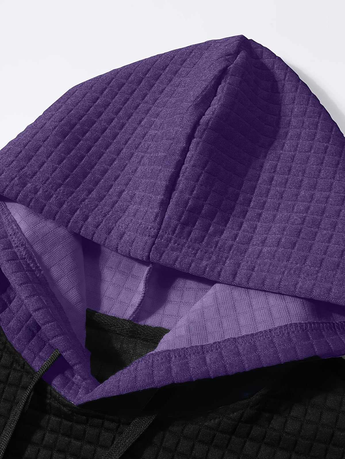 Hayes | Textured Color-Block Hoodie