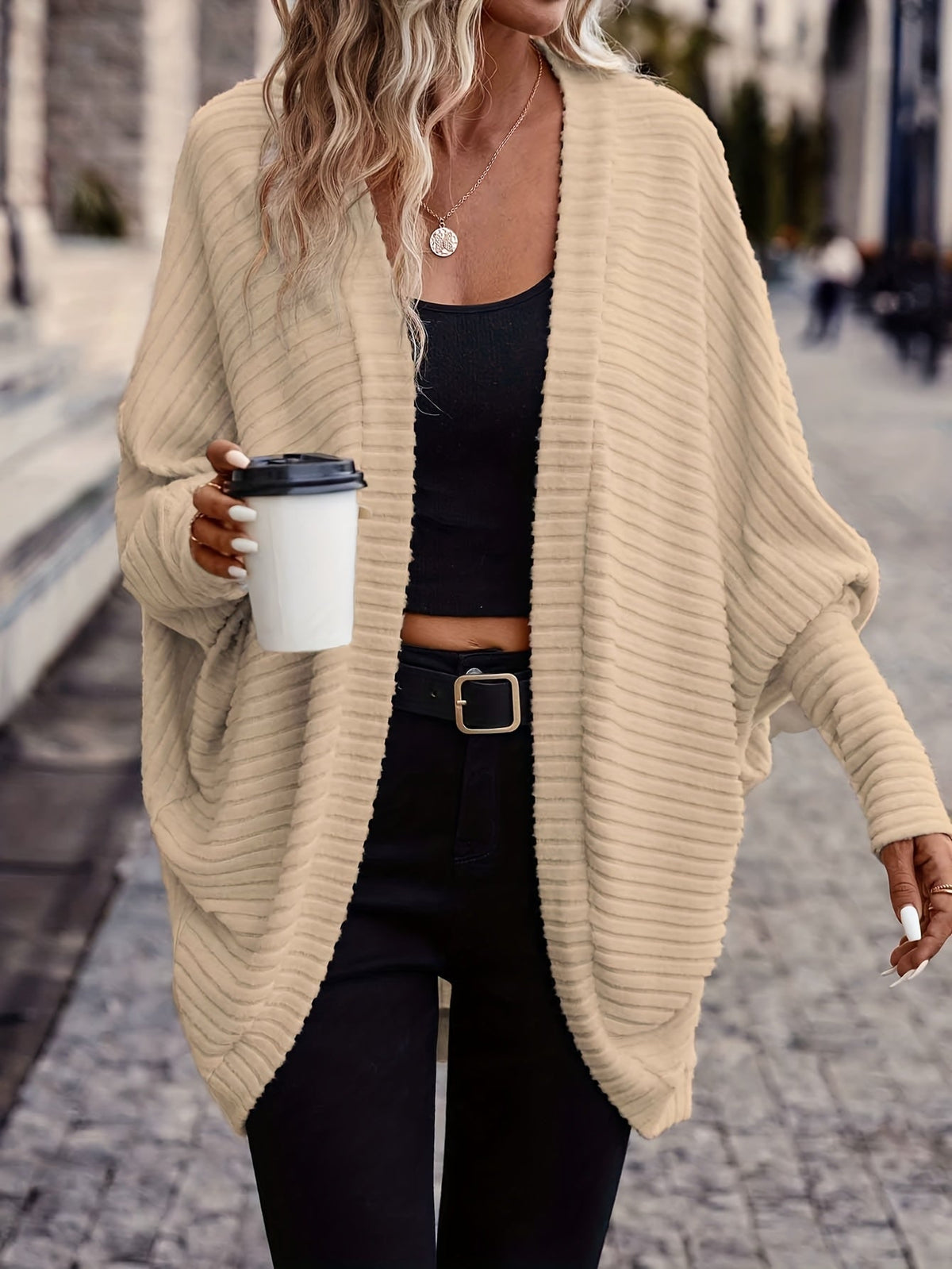 Sylvie | Relaxed Open-Front Cardigan