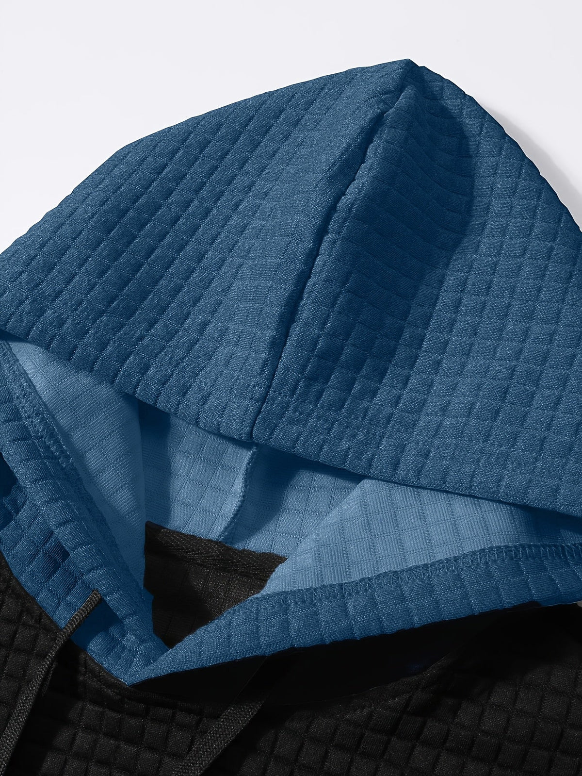 Hayes | Textured Color-Block Hoodie