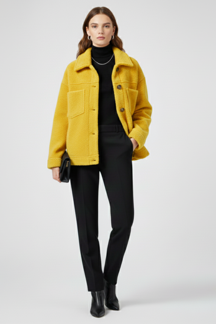 Cecilia | Fleece Jacket with Buttons