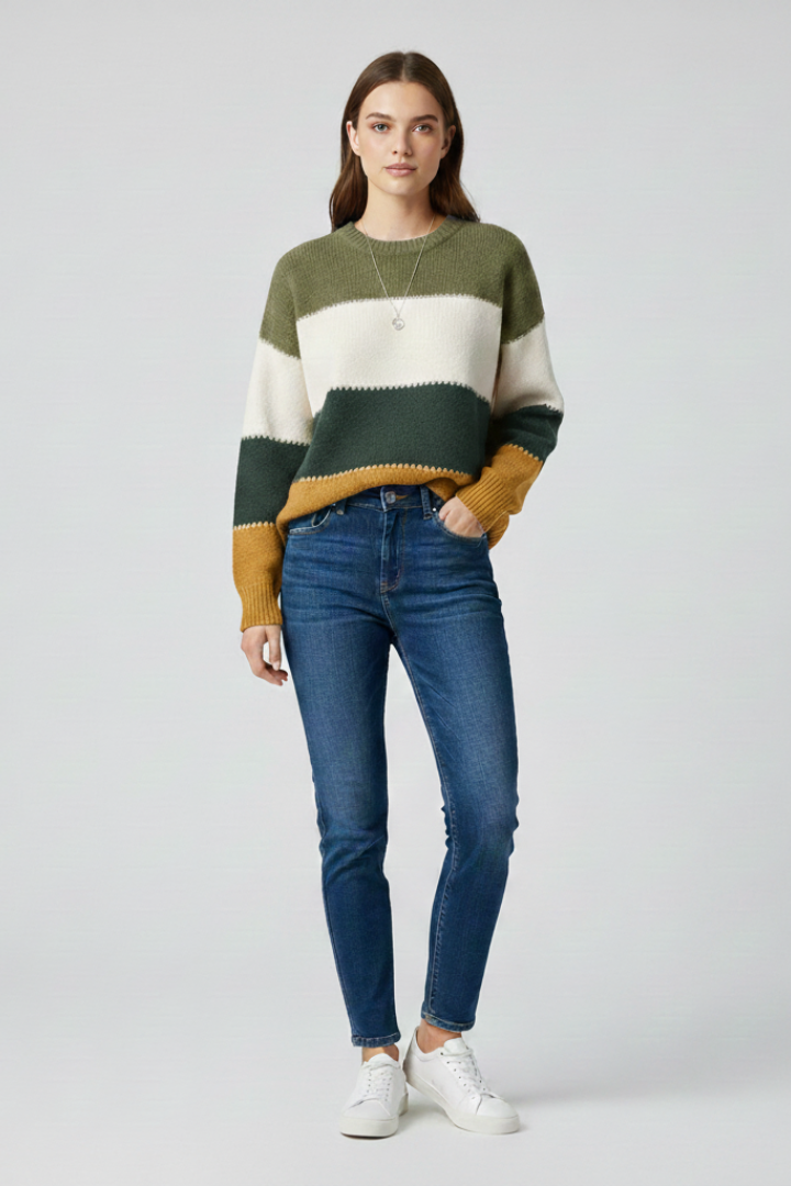 Rosabel | Sweater with Striped Surface