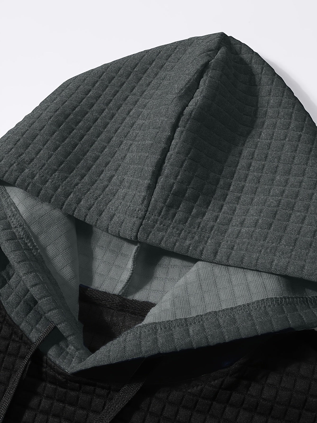 Hayes | Textured Color-Block Hoodie