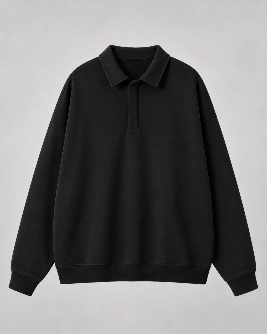 Aaron polo collar oversized sweatshirt - styled outfit 2
