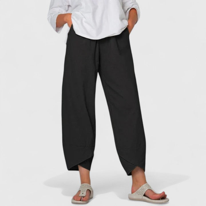 Adelaide wide leg pants with pockets - full look