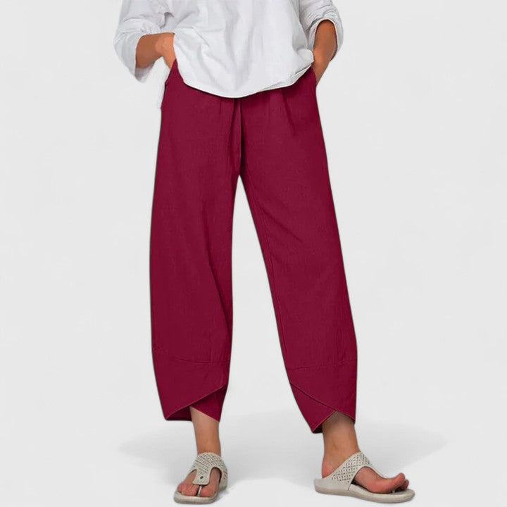 Adelaide wide leg pants with pockets - pocket detail
