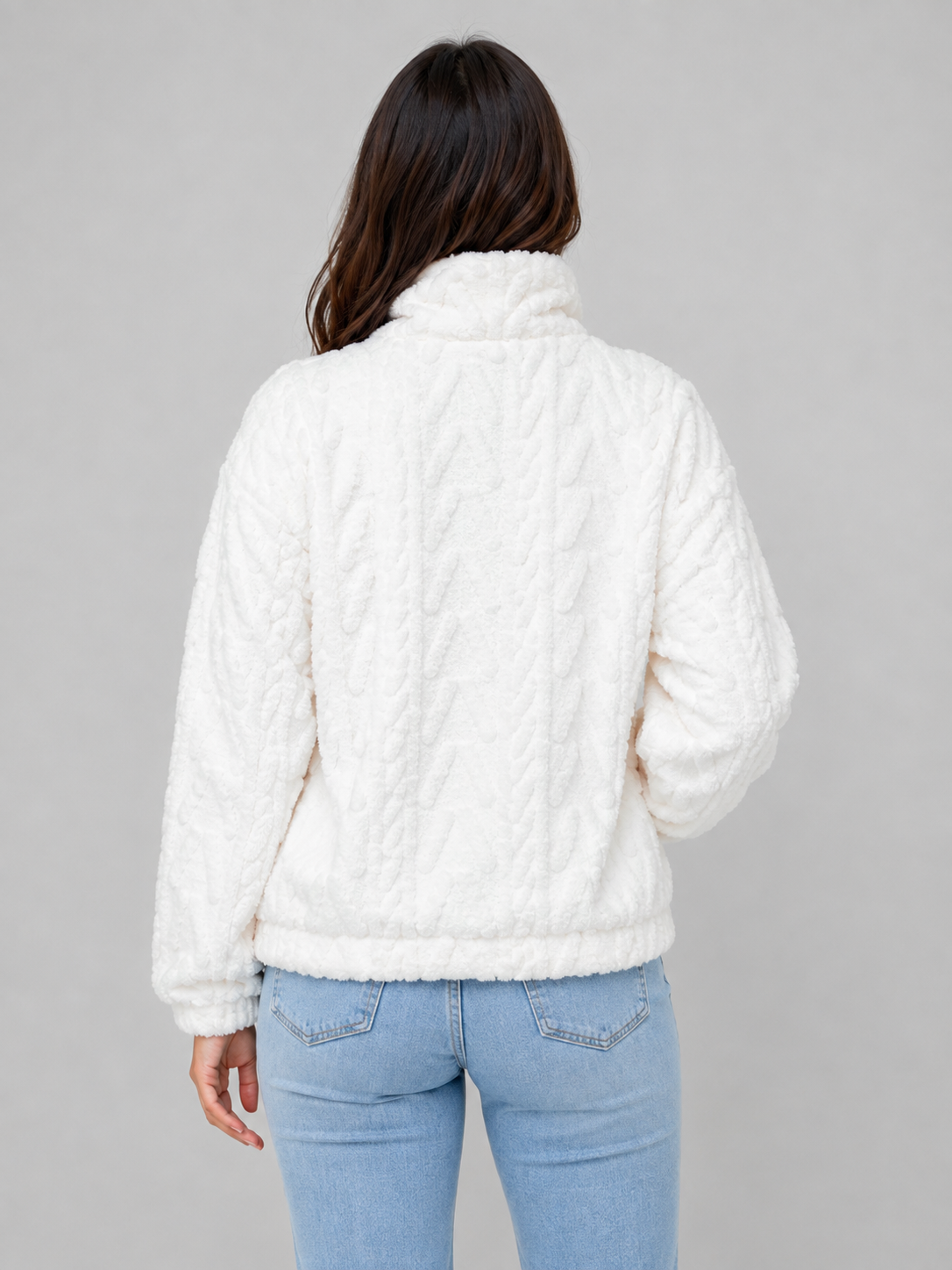 Adeline | Plush Half Zip Pullover