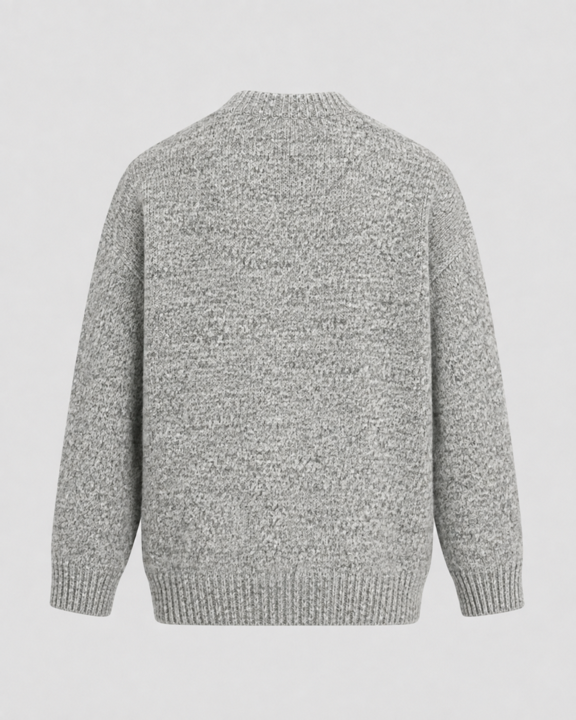 Alan wool crewneck sweater marled knit - color options 1