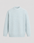 Alan wool crewneck sweater marled knit - styled outfit 2