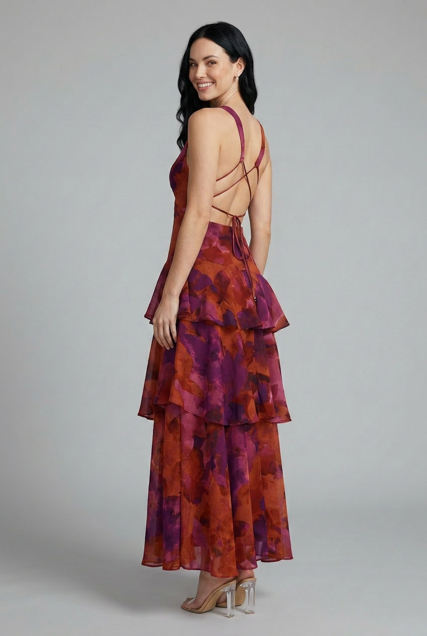 Alana | Floral Tiered Maxi Summer Dress