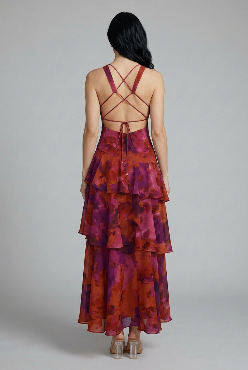 Alana | Floral Tiered Maxi Summer Dress