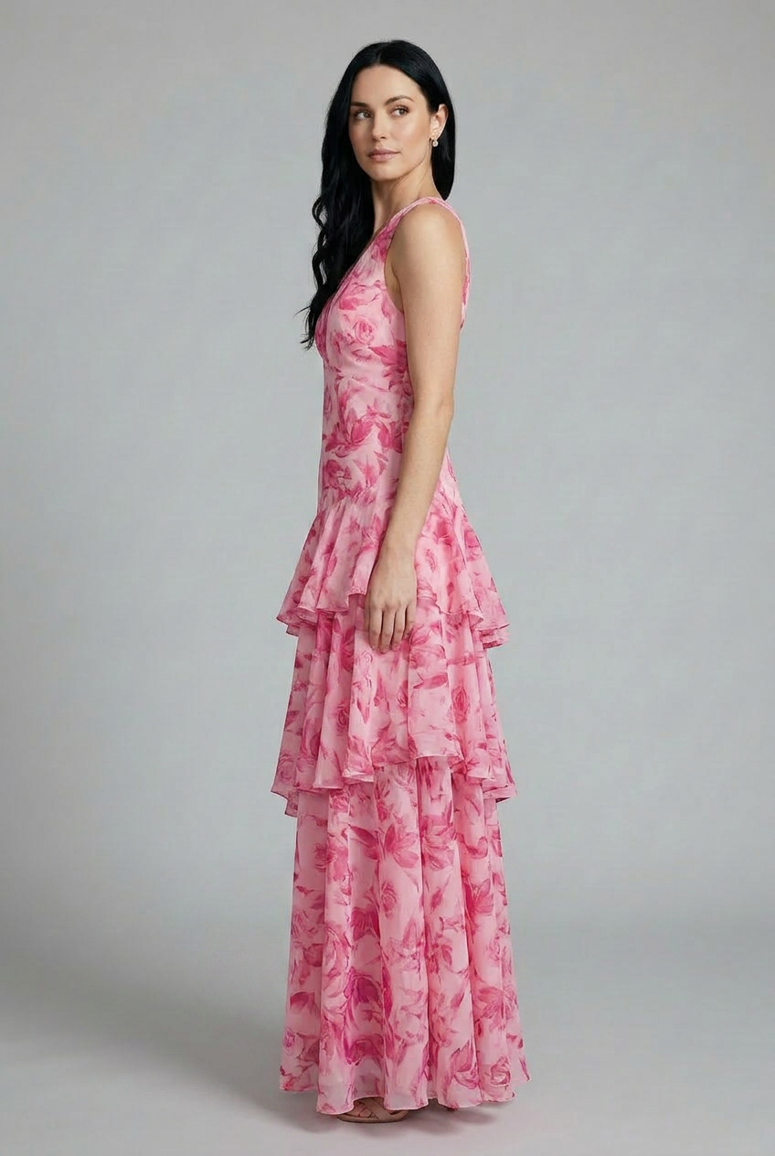 Alana | Floral Tiered Maxi Summer Dress
