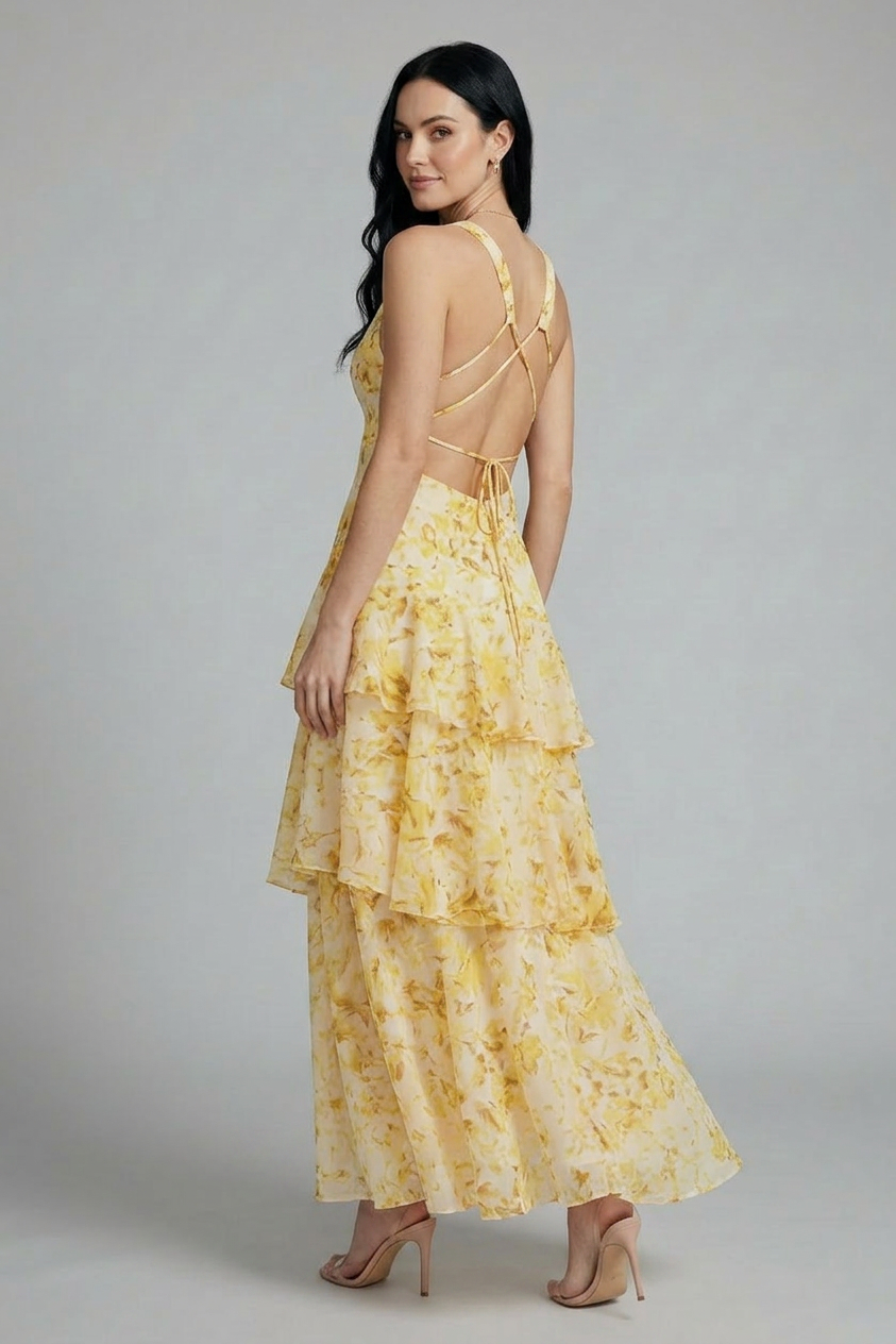 Alana | Floral Tiered Maxi Summer Dress