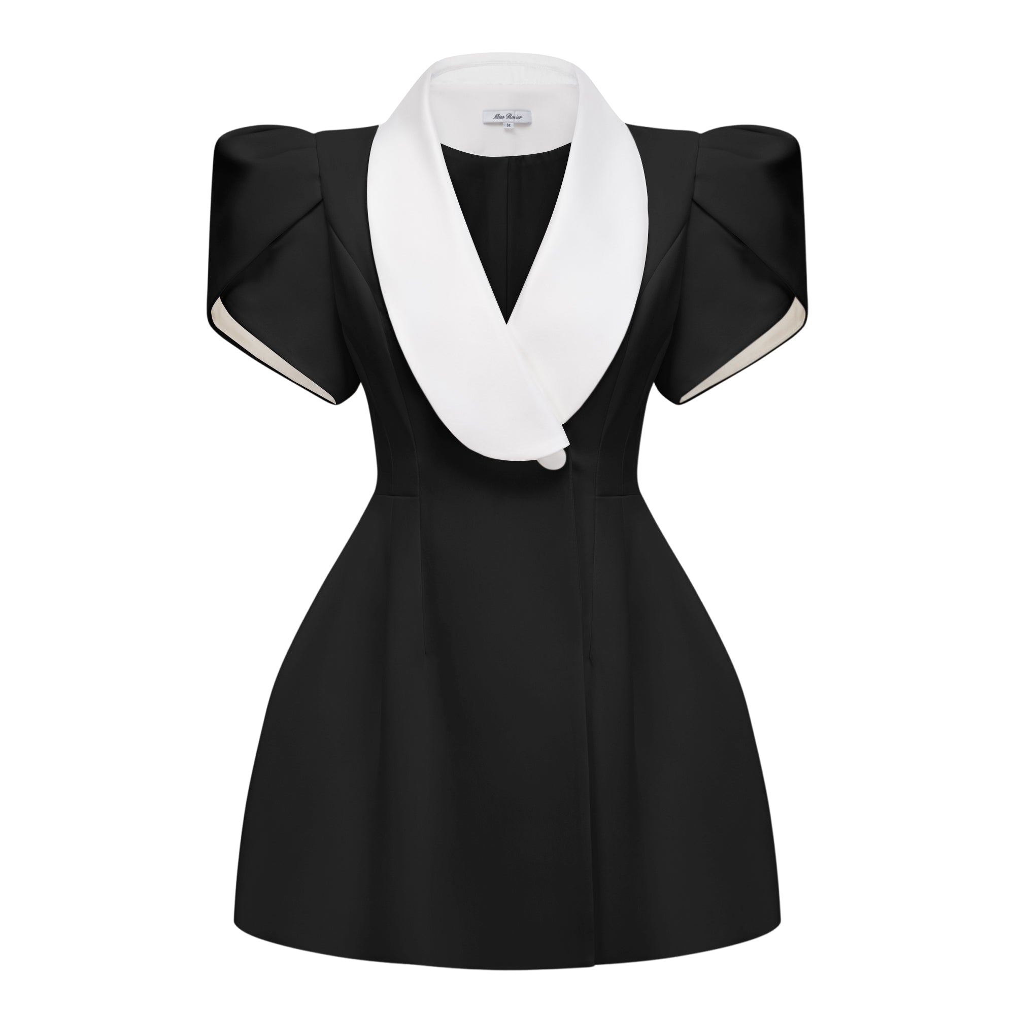 Alessa | Shawl Lapel Wedding Guest Mini Dress