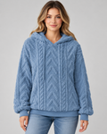 Alessandra | Cable-Knit Textured Hoodie