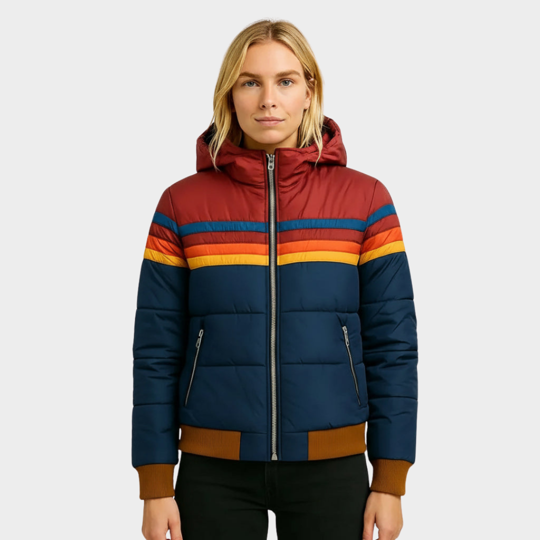 Alessia | Retro Hooded Puffer Jacket