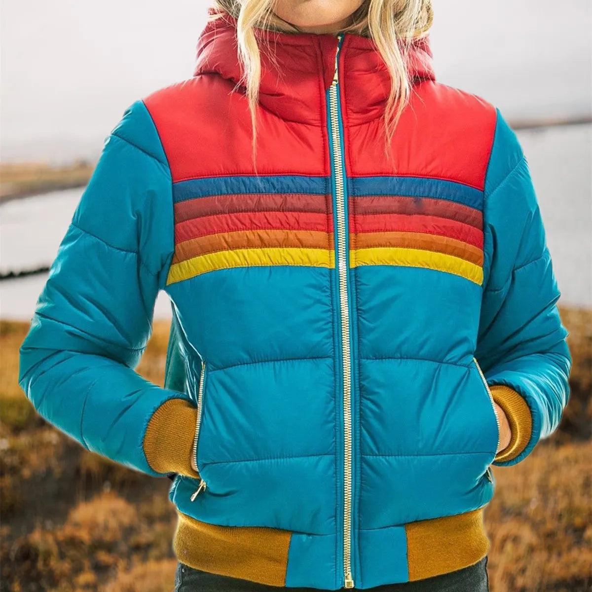 Alessia | Retro Hooded Puffer Jacket