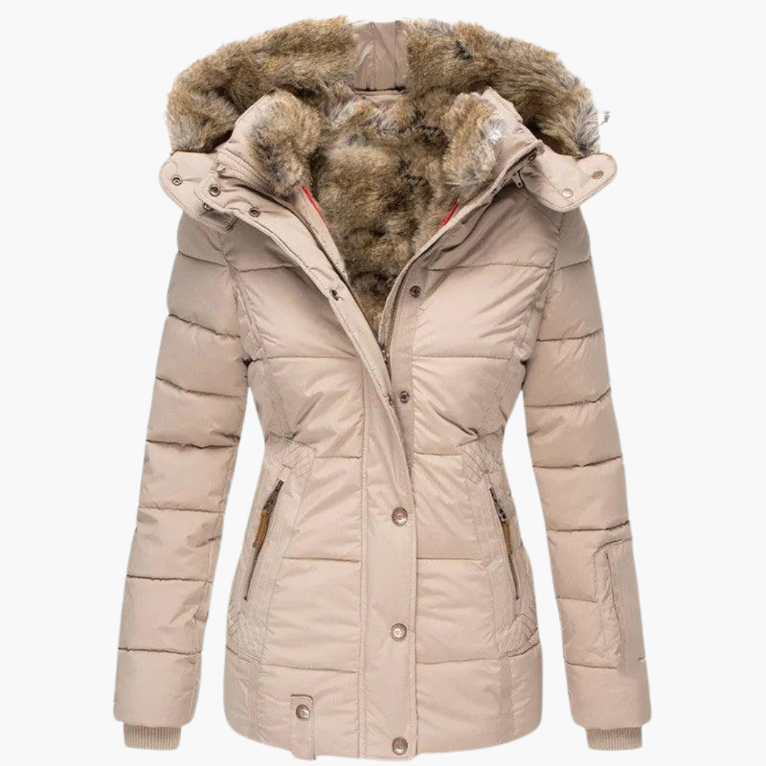 Alexandra fur-lined hooded parka - styled outfit