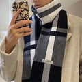 Alistair | Checkered Wool Wrap Shawl