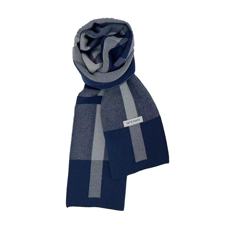 Alistair | Checkered Wool Wrap Shawl