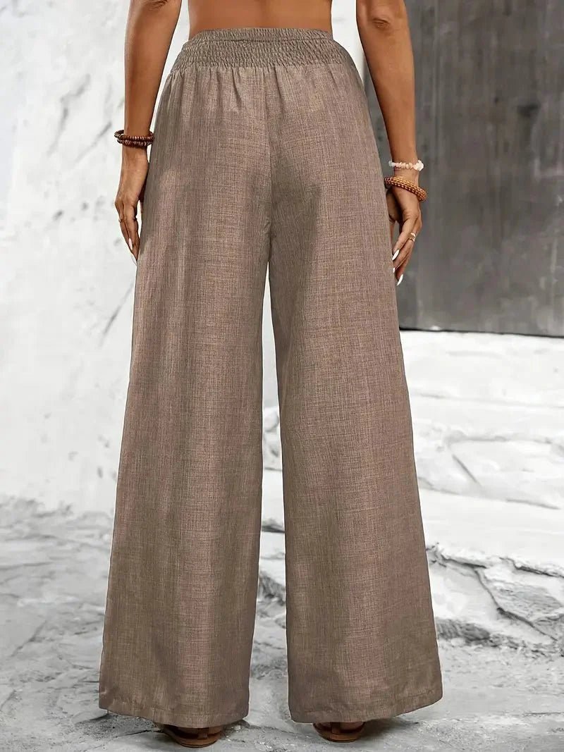 Amalia | Wide Leg Drawstring Trousers
