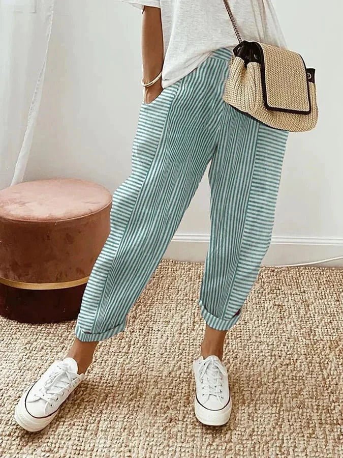 Amara striped tapered leg trousers - color options