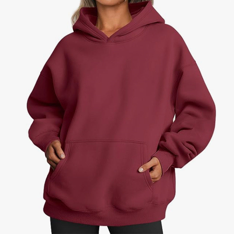 Amarantha | Soft Oversized Pocket Hoodie