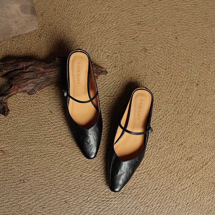 Anastasia | Genuine Leather Mules