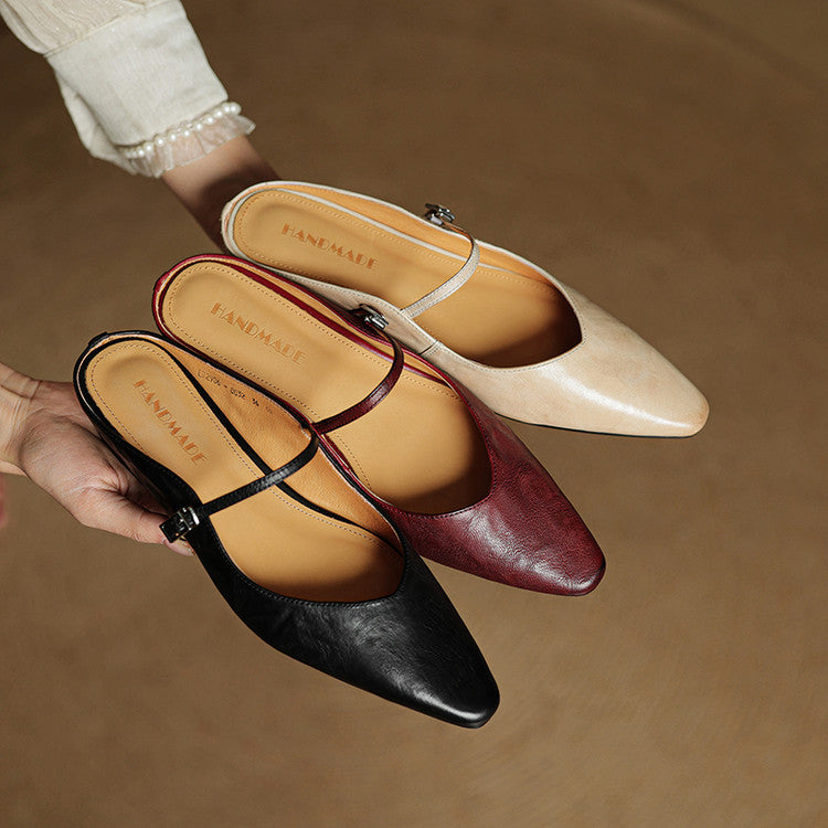 Anastasia | Genuine Leather Mules