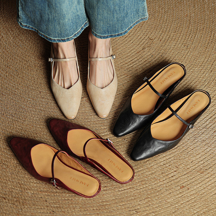 Anastasia | Genuine Leather Mules