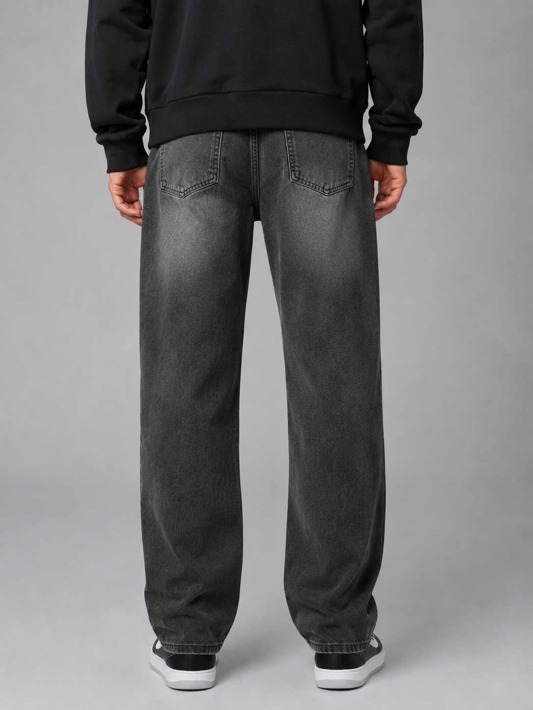Andrew relaxed fit straight leg jeans vintage wash - side view