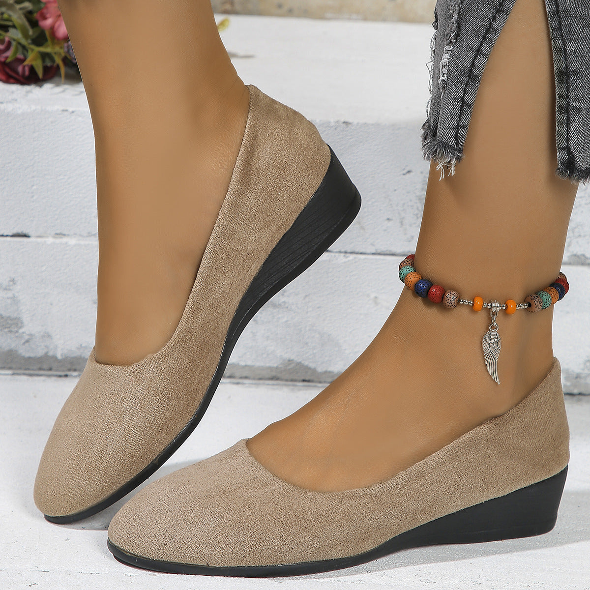 Angela | Wedge Ballet Flats
