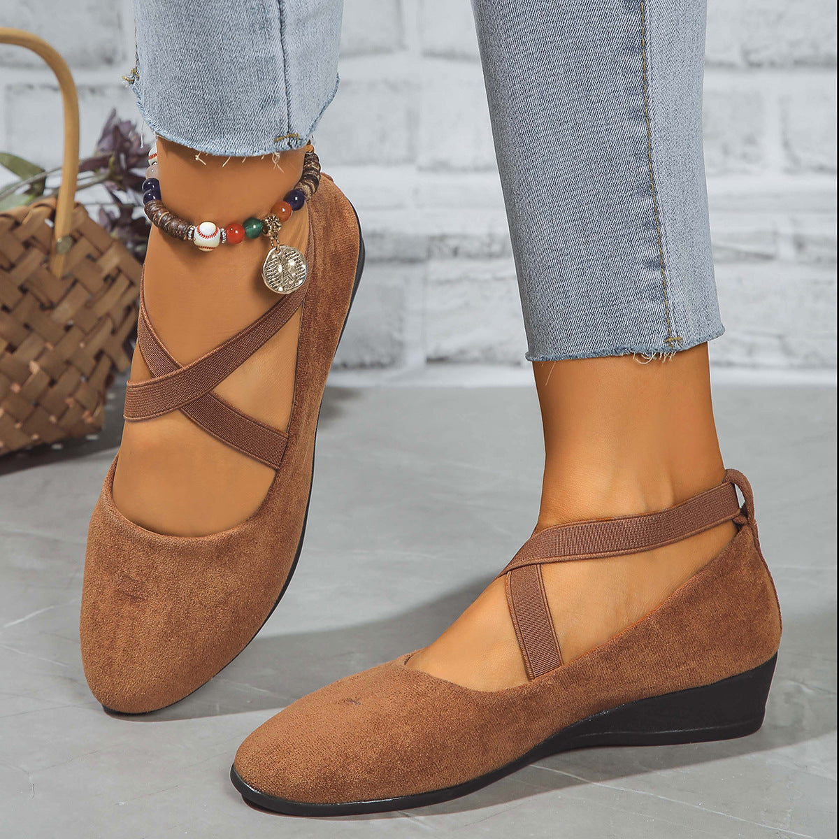 Angela | Wedge Ballet Flats