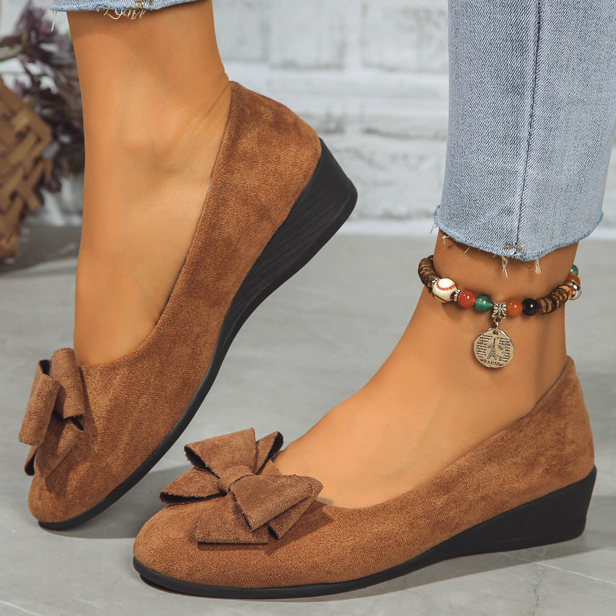 Angela | Wedge Ballet Flats