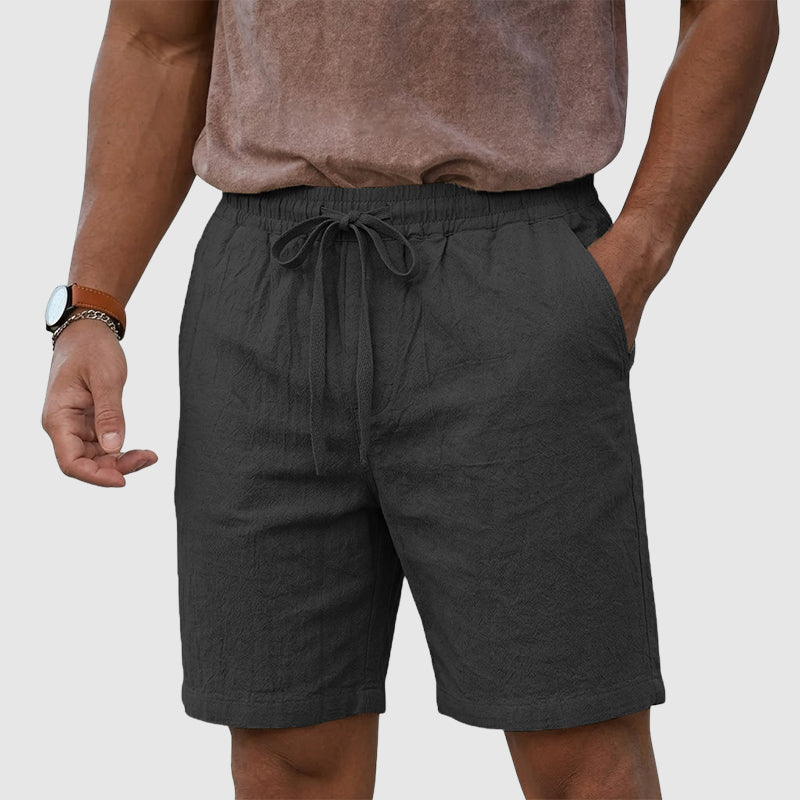 Angelo | Linen Drawstring Beach Shorts