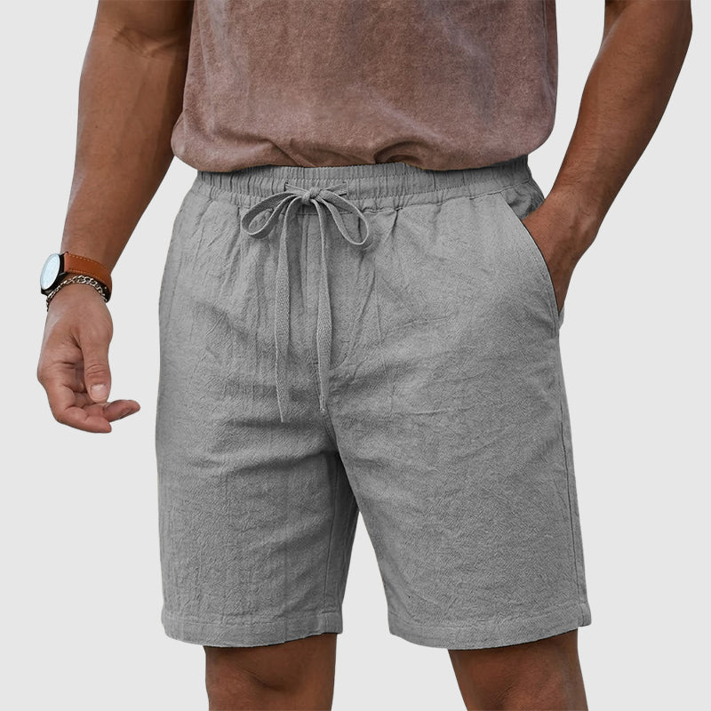 Angelo | Linen Drawstring Beach Shorts