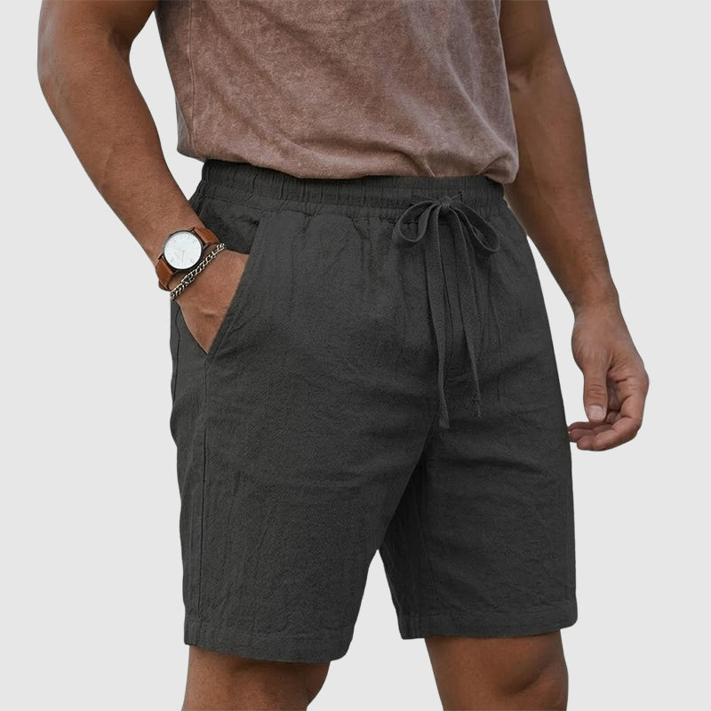 Angelo | Linen Drawstring Beach Shorts