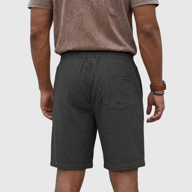 Angelo | Linen Drawstring Beach Shorts