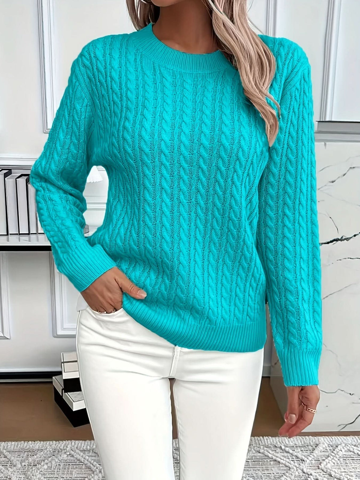 Anna | Cable Sweater