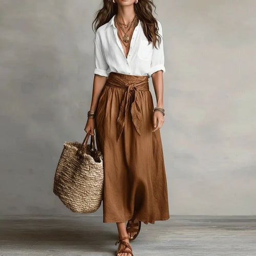 Anne | Button-Down Two Piece Set