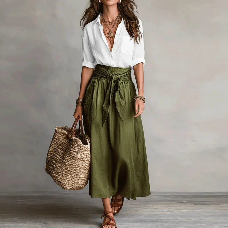 Anne | Button-Down Two Piece Set