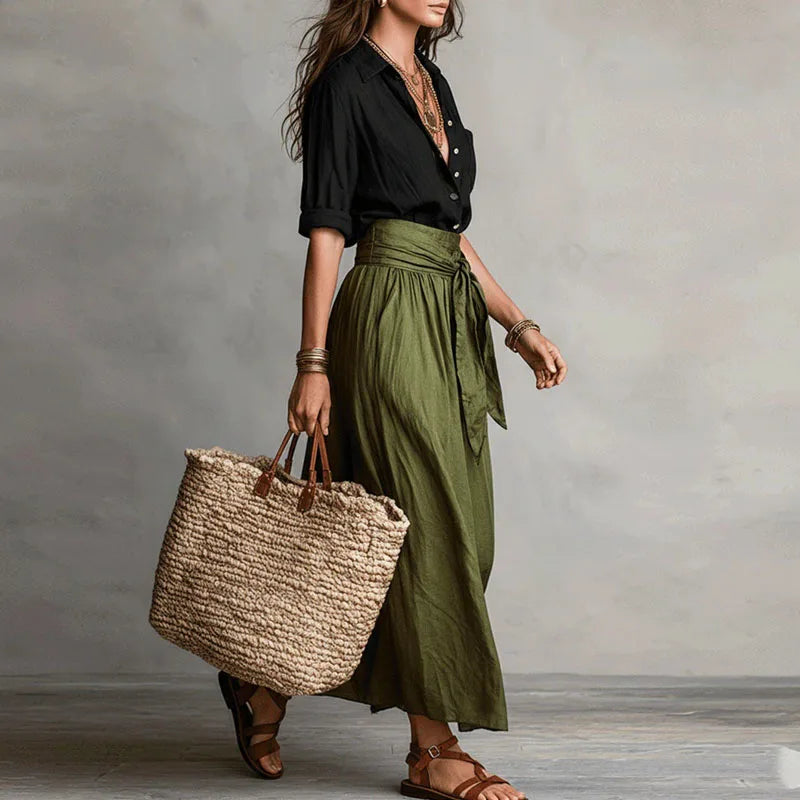Anne | Button-Down Two Piece Set