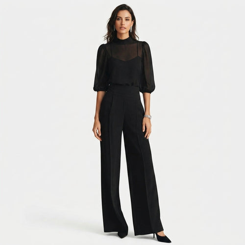Arielle | Three Piece Wide Leg Trouser Set