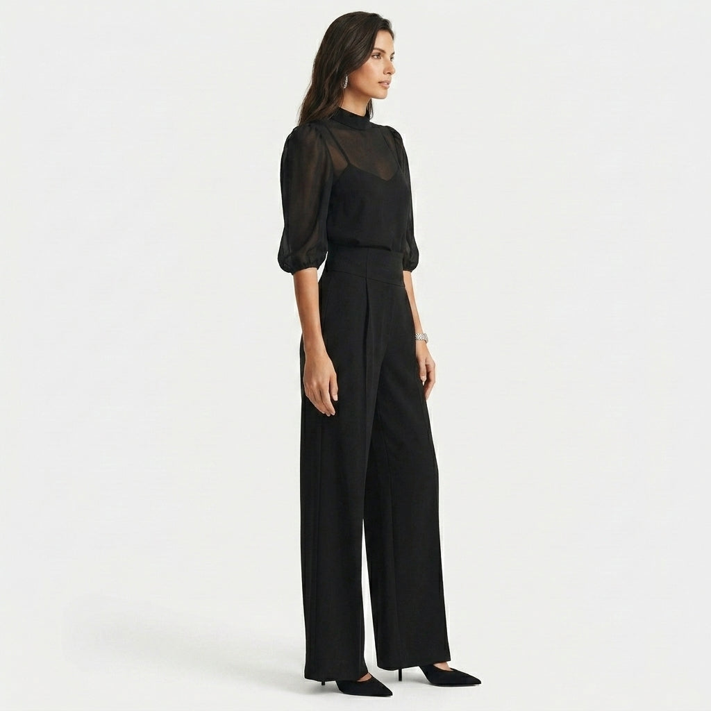Arielle | Three Piece Wide Leg Trouser Set
