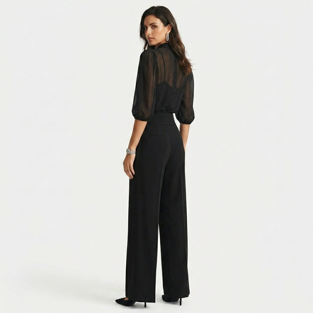 Arielle | Three Piece Wide Leg Trouser Set
