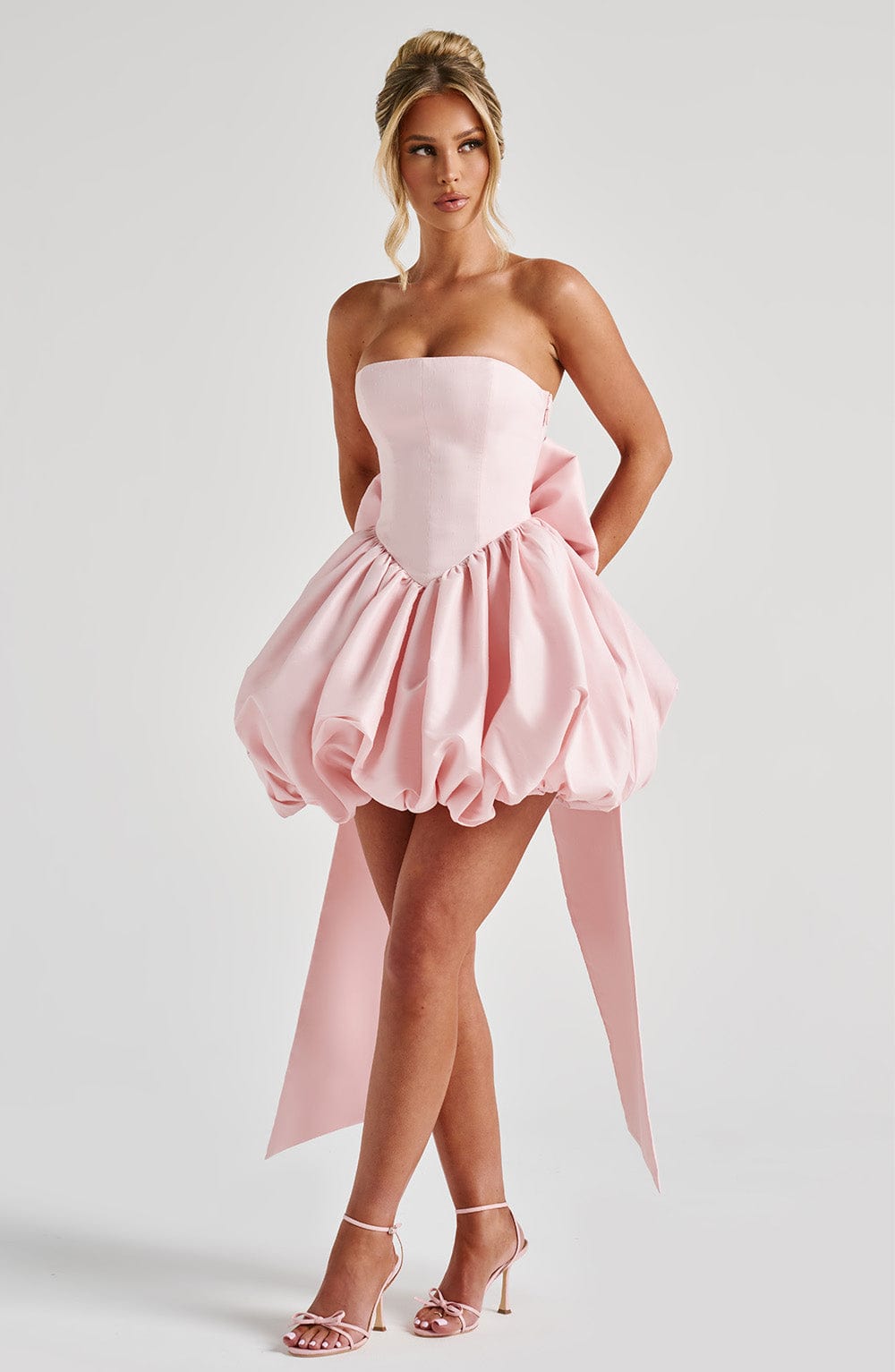 Armida | Strapless Bubble Hem Mini Dress